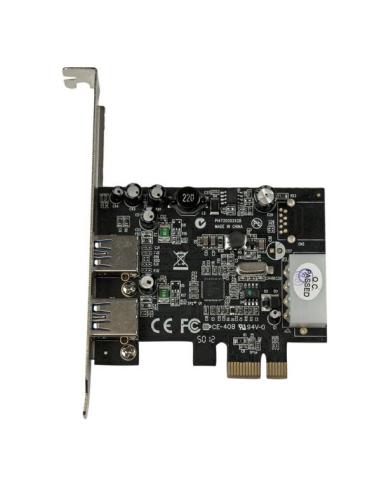 StarTech.com Adaptador Tarjeta Controladora PCI Express PCI-E 2 Puertos USB 3.0 con Alimentación Molex y UASP