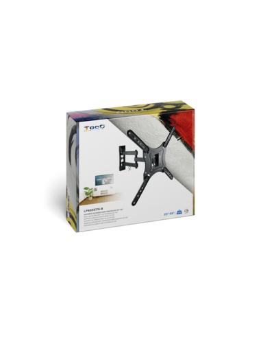 TooQ Soporte Giratorio e Inclinable para Monitor / TV LCD, Plasma de 23”- 55”, con Tres Pivotes, Negro