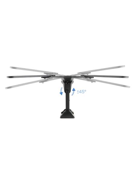 TooQ Soporte Giratorio e Inclinable para Monitor / TV LCD, Plasma de 23”- 55”, con Dos Pivotes, Negro