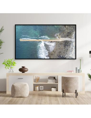 TooQ Soporte Giratorio e Inclinable para Monitor / TV LCD, Plasma de 23”- 55”, con Dos Pivotes, Negro