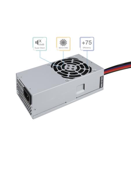 TooQ Ecopower II TFX OEM unidad de fuente de alimentación 500 W 20+4 pin ATX Plata