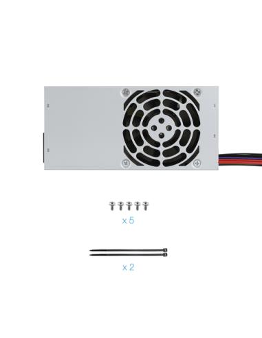 TooQ Ecopower II TFX OEM unidad de fuente de alimentación 500 W 20+4 pin ATX Plata