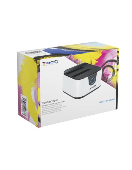 TooQ DOCK STATION SATA 2.5/3.5 A USB 3.0 CLONE OTB NEGRO-BLANCO