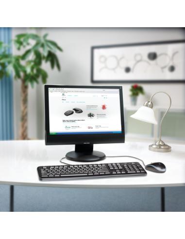 Logitech Keyboard K120 for Business teclado Universal USB AZERTY Francés Negro