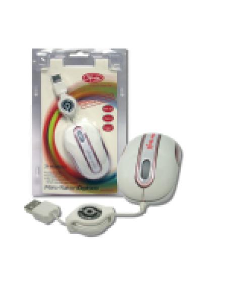 3free 3F-MSM201/WP ratón USB tipo A Óptico 800 DPI