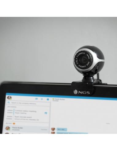NGS Xpresscam300 cámara web 8 MP 1920 x 1080 Pixeles USB 2.0 Negro, Plata