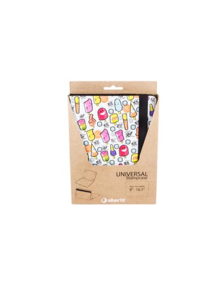 SilverHT Funda Universal Estampada - 9'' - 10.1'' - Cool Ice Pop Blanco