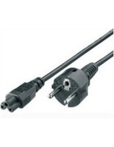 Equip 112150 Negro 1,8 m C5 acoplador CEE7/4