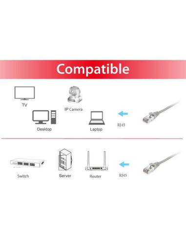 Equip 605502 cable de red Gris 3 m Cat6 S/FTP (S-STP)