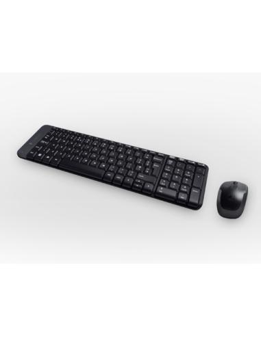 Logitech Wireless Combo MK220 teclado Ratón incluido Hogar USB Portugués Negro
