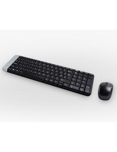 Logitech Wireless Combo MK220 teclado Ratón incluido Hogar USB Portugués Negro
