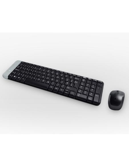 Logitech Wireless Combo MK220 teclado Ratón incluido Hogar USB Portugués Negro