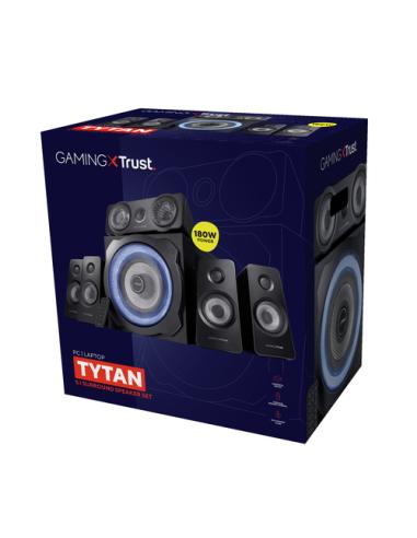 Trust GXT 658 Tytan 5.1 conjunto de altavoces 90 W Universal Negro 5.1 canales