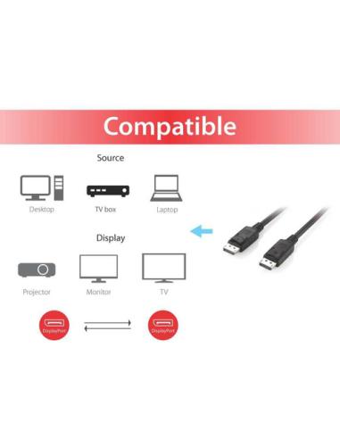 Equip 119332 Cable DisplayPort 1.2, 2,0 m, 4K/60 Hz