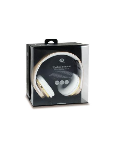 Conceptronic CHSPBTNFCSPKG auricular y casco Auriculares Inalámbrico y alámbrico Diadema Llamadas/Música MicroUSB Bluetooth Oro,