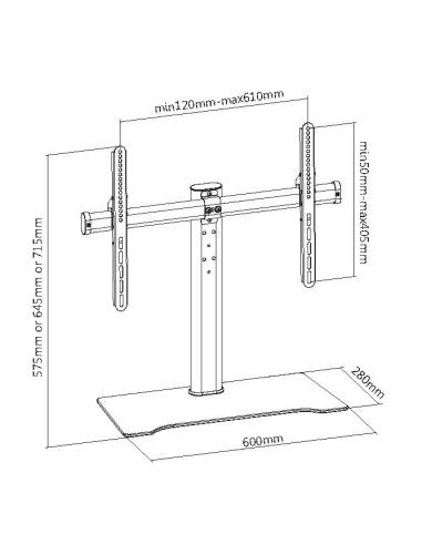 Equip Soporte universal de sobremesa para TV de 32"~55
