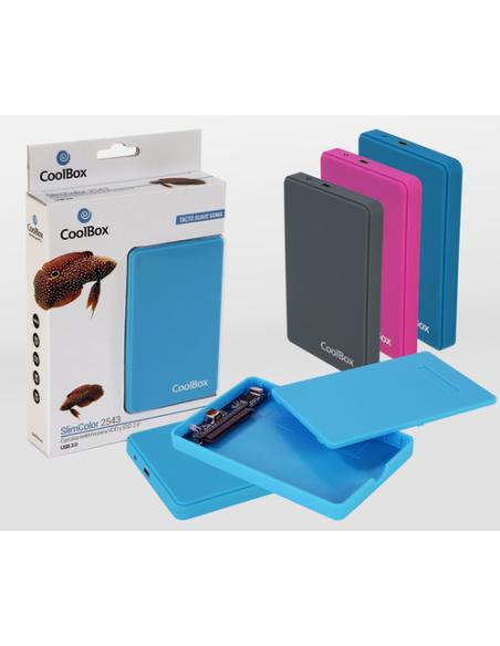 CoolBox CAJA/CARCASA HDD/SSD 2.5" SLIMCOLOR SCG2543 GRIS USB3.2 GEN1