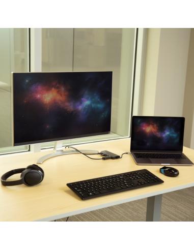 StarTech.com Docking Station para Ordenadores Portátiles USB-C - Replicador de Puertos USB Tipo C HDMI Red Ethernet Lector SD - 