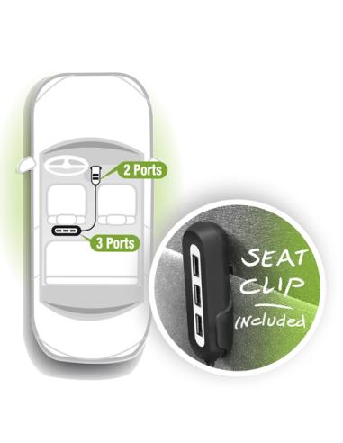 Ewent EW1355 cargador de dispositivo móvil Universal Negro, Gris Encendedor de cigarrillos Auto