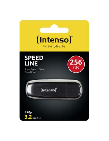 Intenso Speed Line unidad flash USB 256 GB USB tipo A 3.2 Gen 1 (3.1 Gen 1) Negro