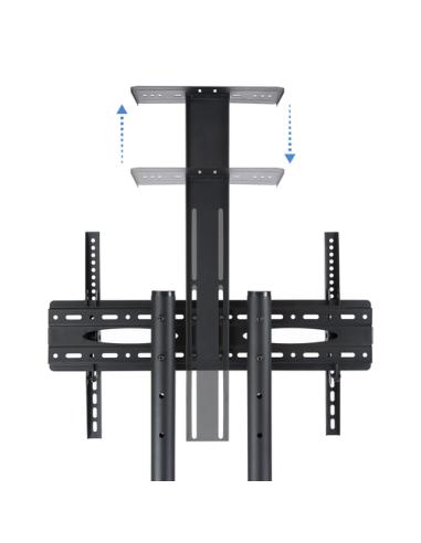 TooQ FS1470M-B soporte para pantalla de señalización 177,8 cm (70") Negro