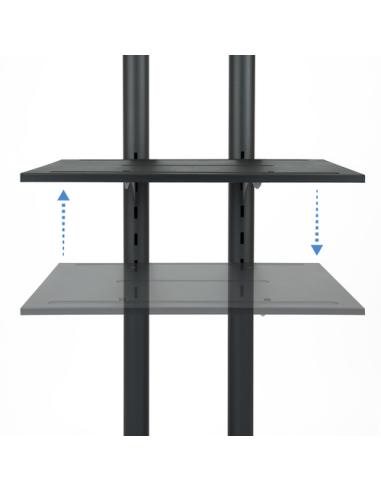 TooQ FS1470M-B soporte para pantalla de señalización 177,8 cm (70") Negro