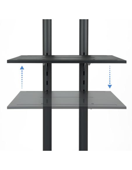TooQ FS1470M-B soporte para pantalla de señalización 177,8 cm (70") Negro