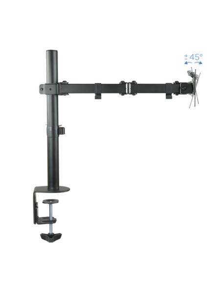 TooQ Soporte de Mesa Giratorio e Inclinable para Pantalla (Monitor / TV Plasma / LCD / LED) 13"-32", de Un Brazo, max 8 kg, Negr