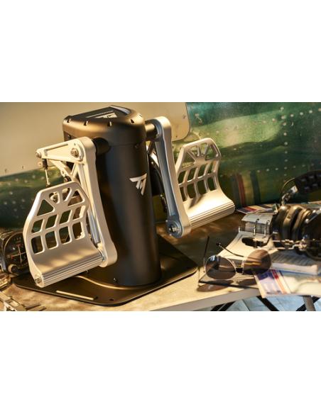 Thrustmaster TPR Rudder Negro, Plata USB Simulador de Vuelo Analógico PC