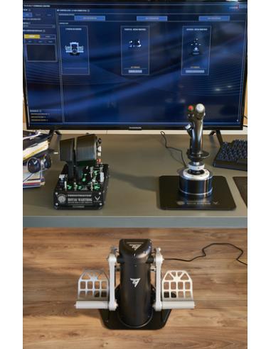 Thrustmaster TPR Rudder Negro, Plata USB Simulador de Vuelo Analógico PC