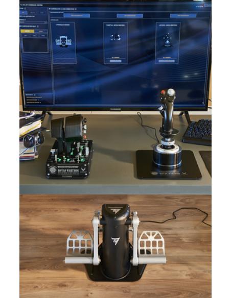 Thrustmaster TPR Rudder Negro, Plata USB Simulador de Vuelo Analógico PC