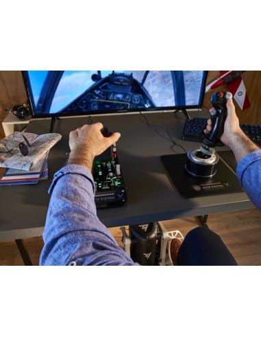 Thrustmaster TPR Rudder Negro, Plata USB Simulador de Vuelo Analógico PC