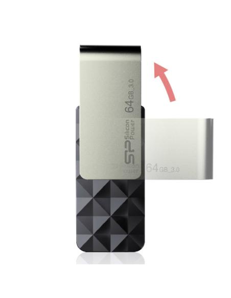 Silicon Power Blaze B30 unidad flash USB 64 GB USB tipo A 3.2 Gen 1 (3.1 Gen 1) Negro