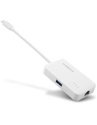 Edimax EU-4308 base para portátil y replicador de puertos USB 3.2 Gen 1 (3.1 Gen 1) Type-C Blanco