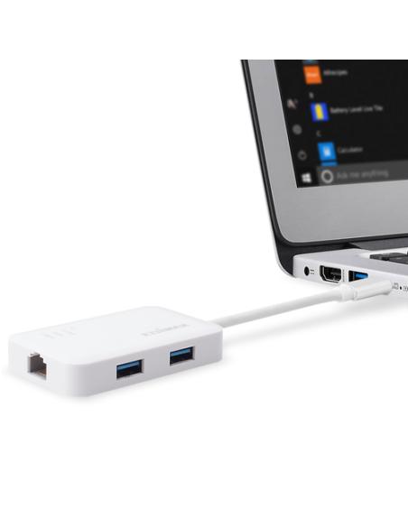 Edimax EU-4308 base para portátil y replicador de puertos USB 3.2 Gen 1 (3.1 Gen 1) Type-C Blanco