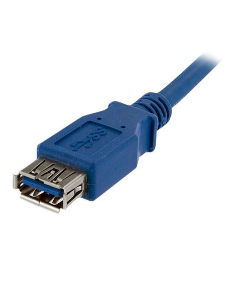 StarTech.com Cable 1m Extensión Alargador USB 3.0 SuperSpeed - Macho a Hembra USB A - Extensor - Azul