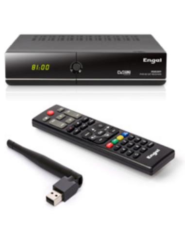 Engel RS8100Y descodificador para televisor IPTV, Satélite Full HD Negro