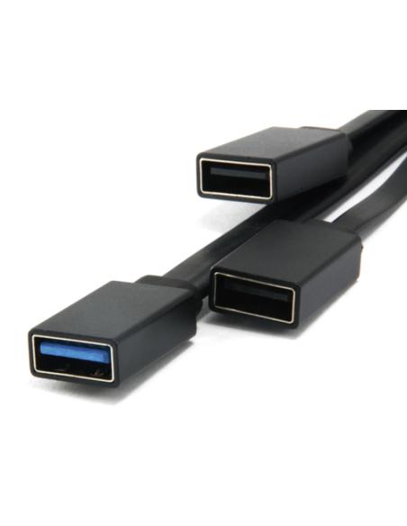 Conceptronic HUBBIES01B hub de interfaz USB 3.2 Gen 2 (3.1 Gen 2) Type-C 5000 Mbit/s Negro
