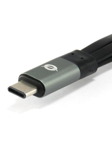 Conceptronic HUBBIES01G hub de interfaz USB 3.2 Gen 2 (3.1 Gen 2) Type-C 5000 Mbit/s Gris