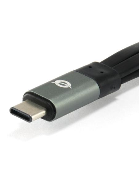 Conceptronic HUBBIES01G hub de interfaz USB 3.2 Gen 2 (3.1 Gen 2) Type-C 5000 Mbit/s Gris