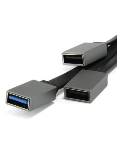 Conceptronic HUBBIES01G hub de interfaz USB 3.2 Gen 2 (3.1 Gen 2) Type-C 5000 Mbit/s Gris