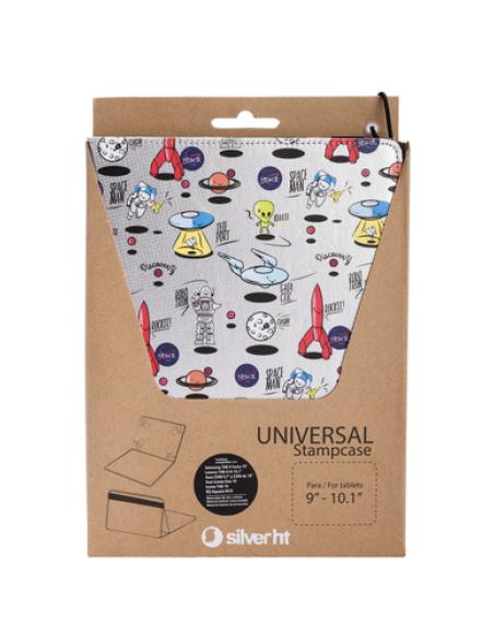 SilverHT Funda Universal Estampada (9'' - 10,1'') Space Silver metal