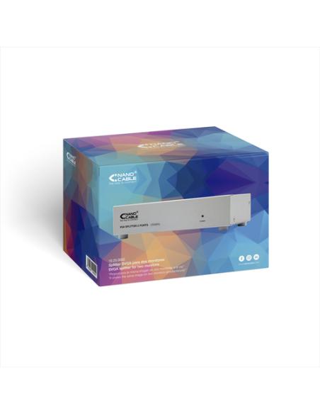 Nanocable VGA DUPLICADOR PARA 2 MONITORES CON ALIM.