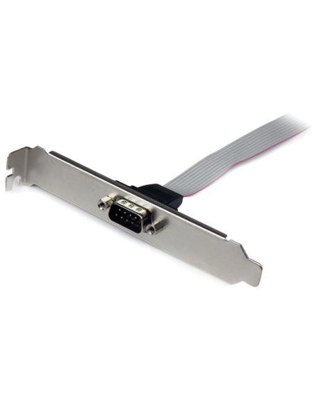 StarTech.com Adaptador de 40cm de Header Bracket Serie DB9 RS232 a IDC 10 Pines para Placa Base - Cabezal Serial