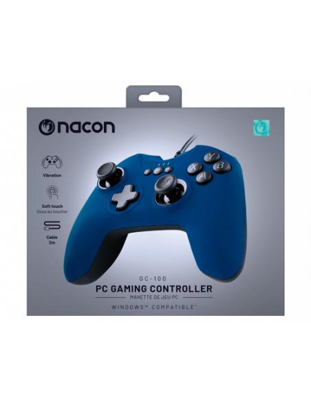 NACON PCGC-100BLUE mando y volante Azul USB Gamepad Analógico PC