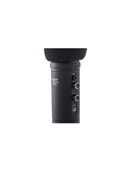 KeepOut XMICPRO micrófono Negro Micrófono para PC