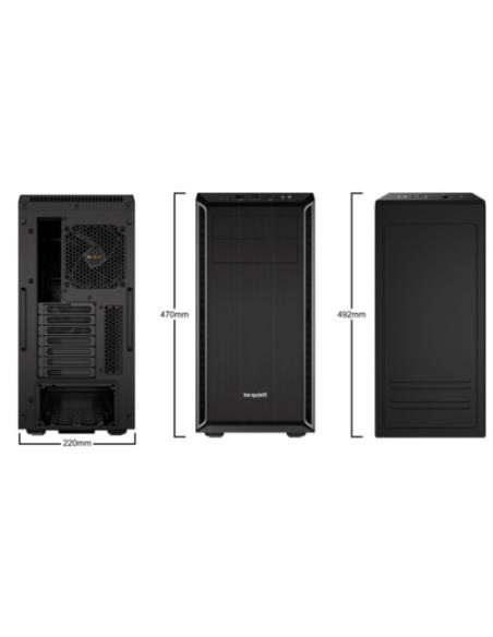 be quiet! Pure Base 600 Midi Tower Negro, Plata