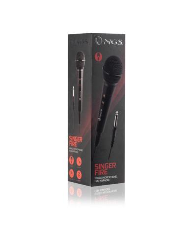NGS Singer Fire Negro Micrófono para karaoke