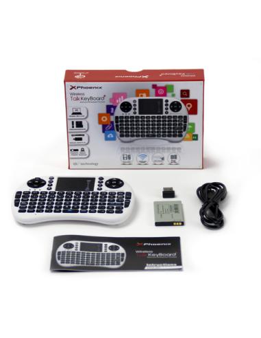 Phoenix Technologies PHTALKKEYBOARD+ teclado RF inalámbrico QWERTY Blanco