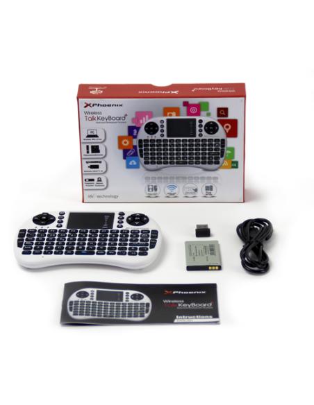 Phoenix Technologies PHTALKKEYBOARD+ teclado RF inalámbrico QWERTY Blanco